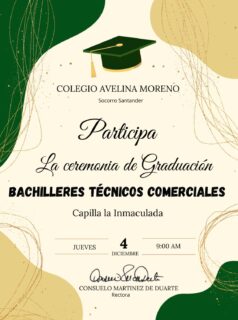 🎓💚 El Colegio Avelina Moreno se une a la ceremonia de graduación de los Bachilleres Técnicos Comerciales.
Un día para celebrar logros, perseverancia y nuevos comienzos ✨

📍 Capilla La Inmaculada
📅 Jueves 4 de diciembre
⏰ 9:00 a.m.

Cada toga, cada birrete y cada sonrisa representan una historia de esfuerzo y superación 👩‍🎓👨‍🎓

¡Orgullo total 

#coamsocorro #coam #colegioAvelinaMoreno #SocorroSantander
#graduacion #graduados #bachillerestecnicos #bachillerato #educacion #estudiantes #orgullo #promocion #familiaCOAM #graduation #graduationday