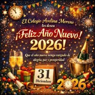 🎆✨ ¡Bienvenido 2026! ✨🎆

Desde el Colegio Avelina Moreno les deseamos un Año Nuevo lleno de paz, alegría y prosperidad 🥂🌟.
Que cada día del 2026 sea una oportunidad para aprender, crecer y soñar en grande 📚🎓.

¡Gracias por ser parte de nuestra comunidad educativa! ❤️✨

#coamsocorro #coam #colegioAvelinaMoreno #SocorroSantander
#FelizAñoNuevo2026 #AñoNuevo #NuevosSueños #ComunidadEducativa