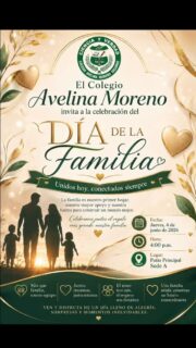 ✨💚 Unidos hoy, conectados siempre 💚✨
La familia es nuestro primer hogar, nuestra inspiración y la base de cada sueño. 👨👩👧👦🌟
Por eso, en el Colegio Avelina Moreno celebramos el valor más grande que tenemos: ¡nuestra familia! ❤️
🎉 Te invitamos a vivir una tarde especial llena de amor, sonrisas, integración y momentos que quedarán en el corazón.
📅 4 de junio de 2026
🕓 4:00 p.m.
📍 Patio Principal - Sede A
💞 ¡Ven y celebremos juntos el regalo más grande de la vida!
#DiaDeLaFamilia #FamiliaCOAM #FamiliaFeliz #FamiliaYValores #Educacion Escuela ComunidadEducativa Amor Familia Aprendizaje Colegio MomentosInolvidables coamsocorro coam colegioAvelinaMoreno SocorroSantander