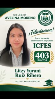 🎓✨ ¡403 razones para sentirnos orgullosos!
Felicitamos a Litzy Yurani Ruiz Rivero por su excelente desempeño en las pruebas ICFES, alcanzando un destacado puntaje de 403. 🏅📚
Su dedicación, disciplina y esfuerzo a lo largo de su trayectoria académica dejan en alto el nombre del Colegio Avelina Moreno. 💚💛
¡Felicitaciones, Litzy! Toda la familia coamista celebra contigo este gran logro. 👏🎉
#coamsocorro #coam #colegioAvelinaMoreno #SocorroSantander #OrgulloCoamista ExcelenciaAcadémica ICFES